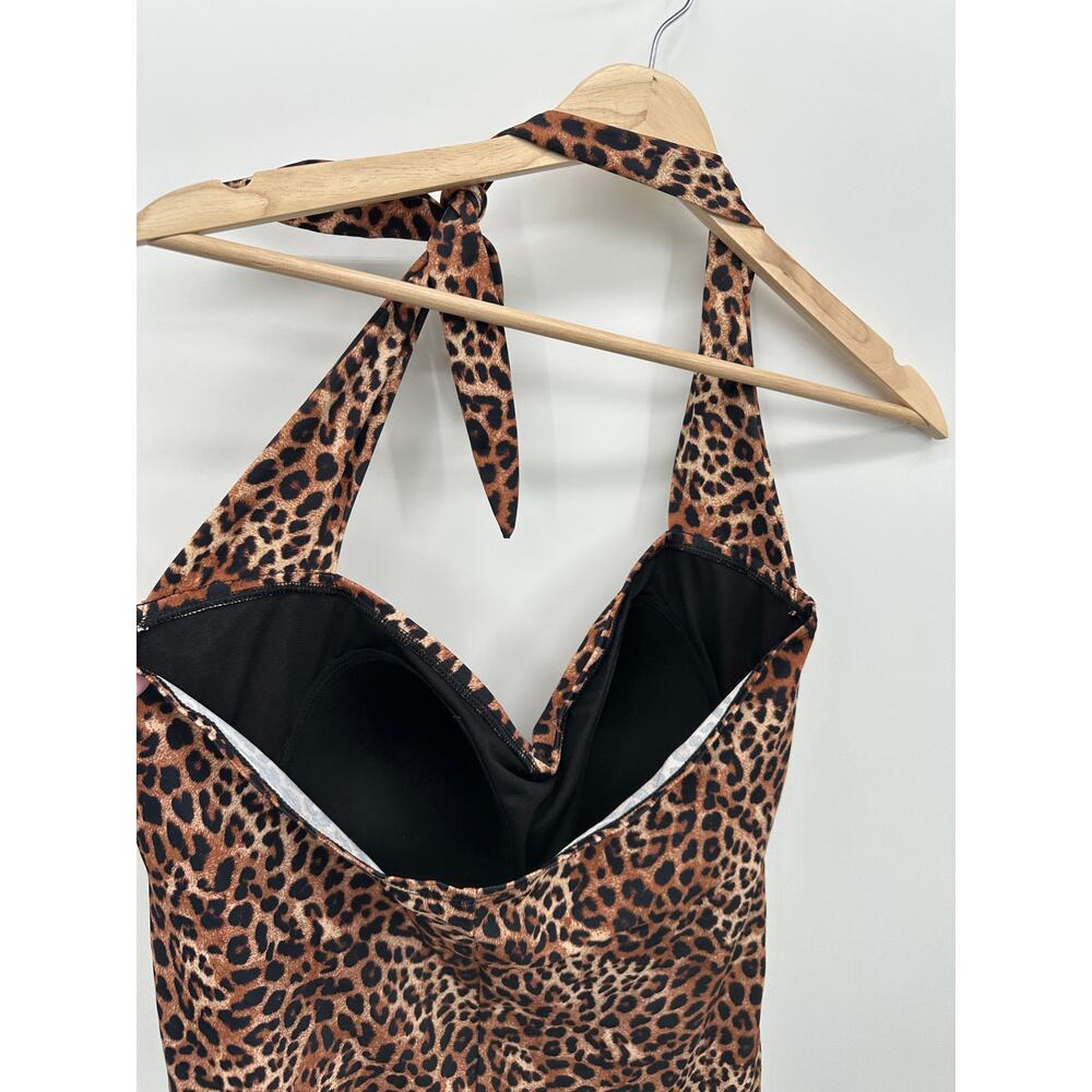 Ruby Ribbon Womens Animal Print Riviera One Piece Swimsuit Size 18 Beach Vaca - Picture 9 of 11